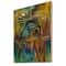 Designart - Colour Fusion IV - Modern Print on Natural Pine Wood